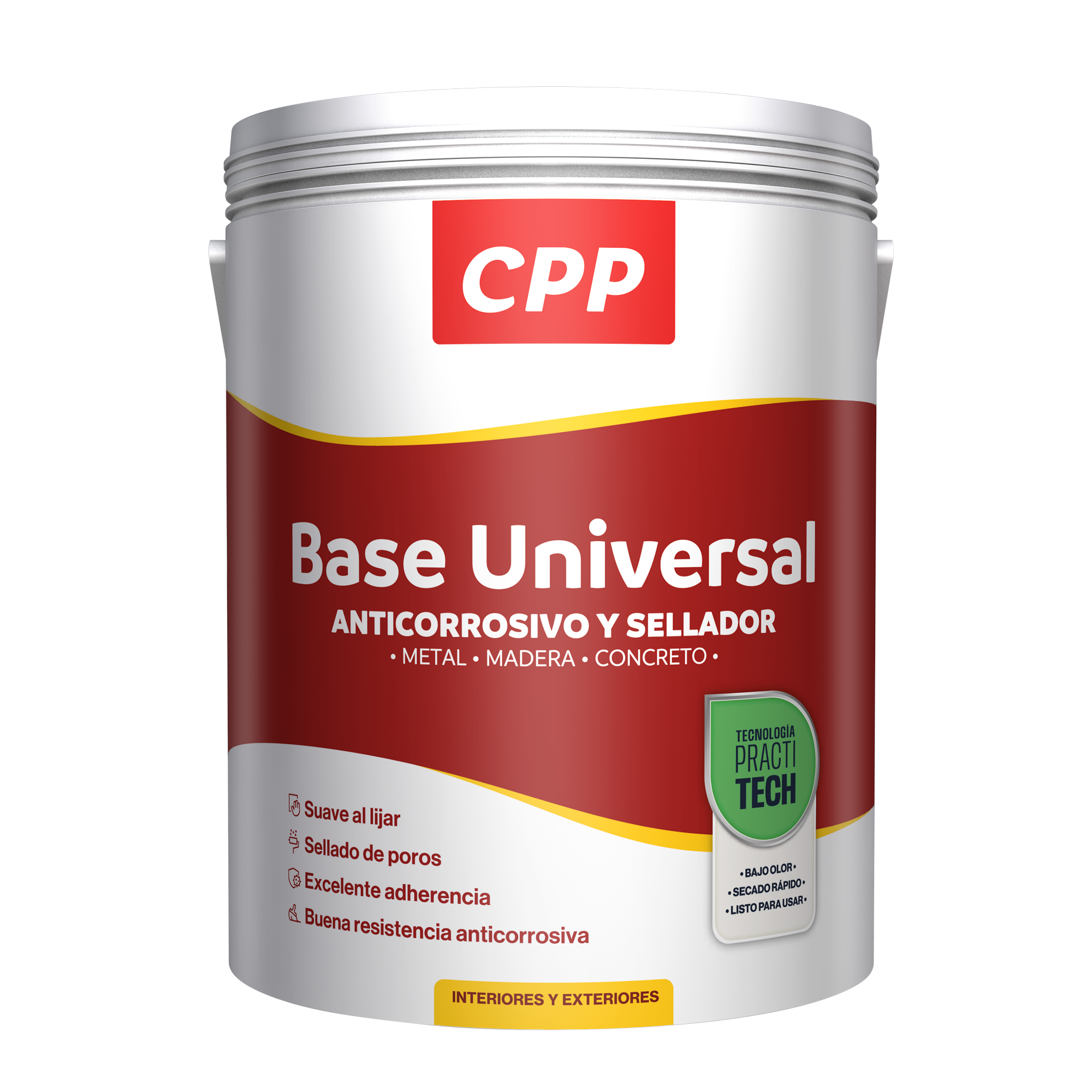 Productos, pinturas CPP, bases, látex, diluyentes, automotriz, esmaltes y óleos, BASE UNIVERSAL PRACTITECH, Perú